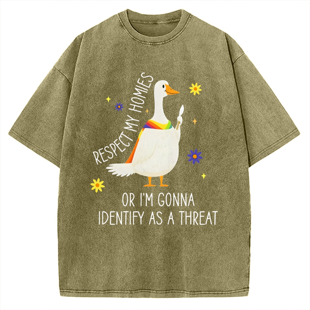 Goose Pride Art Vintage Washed T-shirt