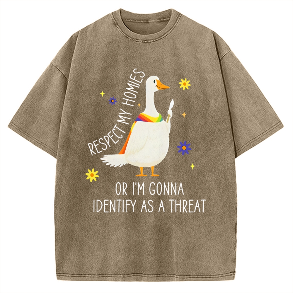 Goose Pride Art Vintage Washed T-shirt