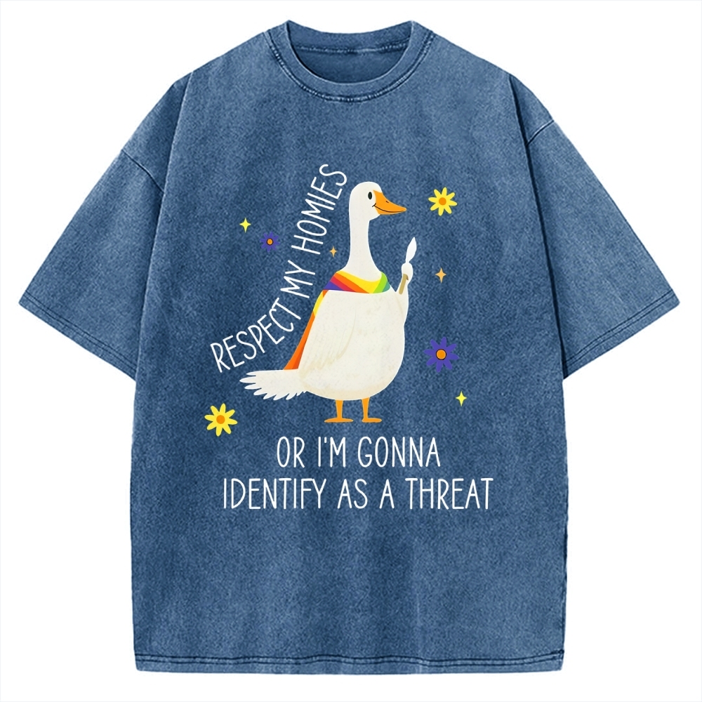 Goose Pride Art Vintage Washed T-shirt