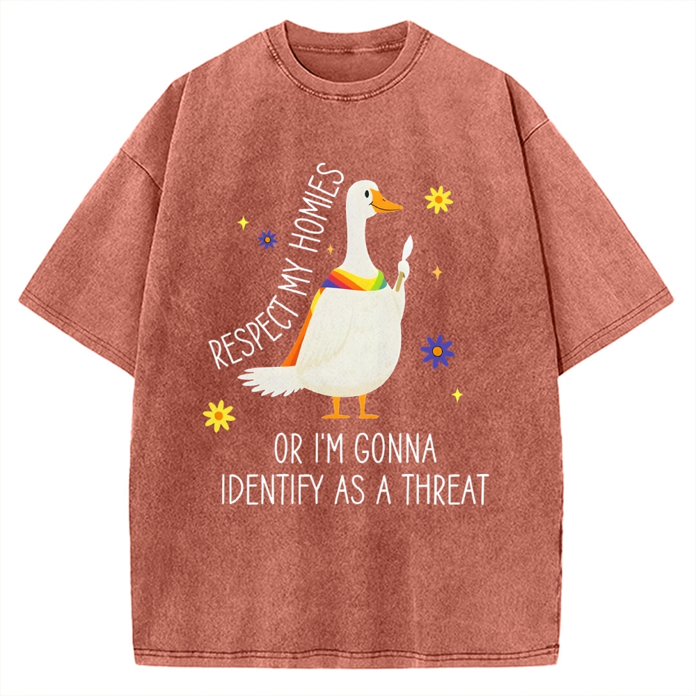 Goose Pride Art Vintage Washed T-shirt