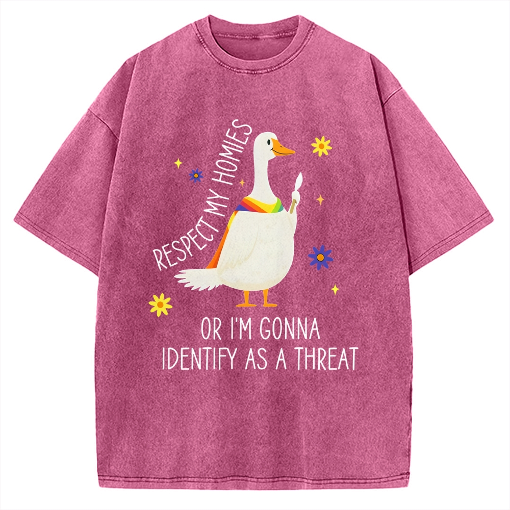 Goose Pride Art Vintage Washed T-shirt