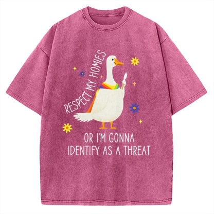 Goose Pride Art Vintage Washed T-shirt