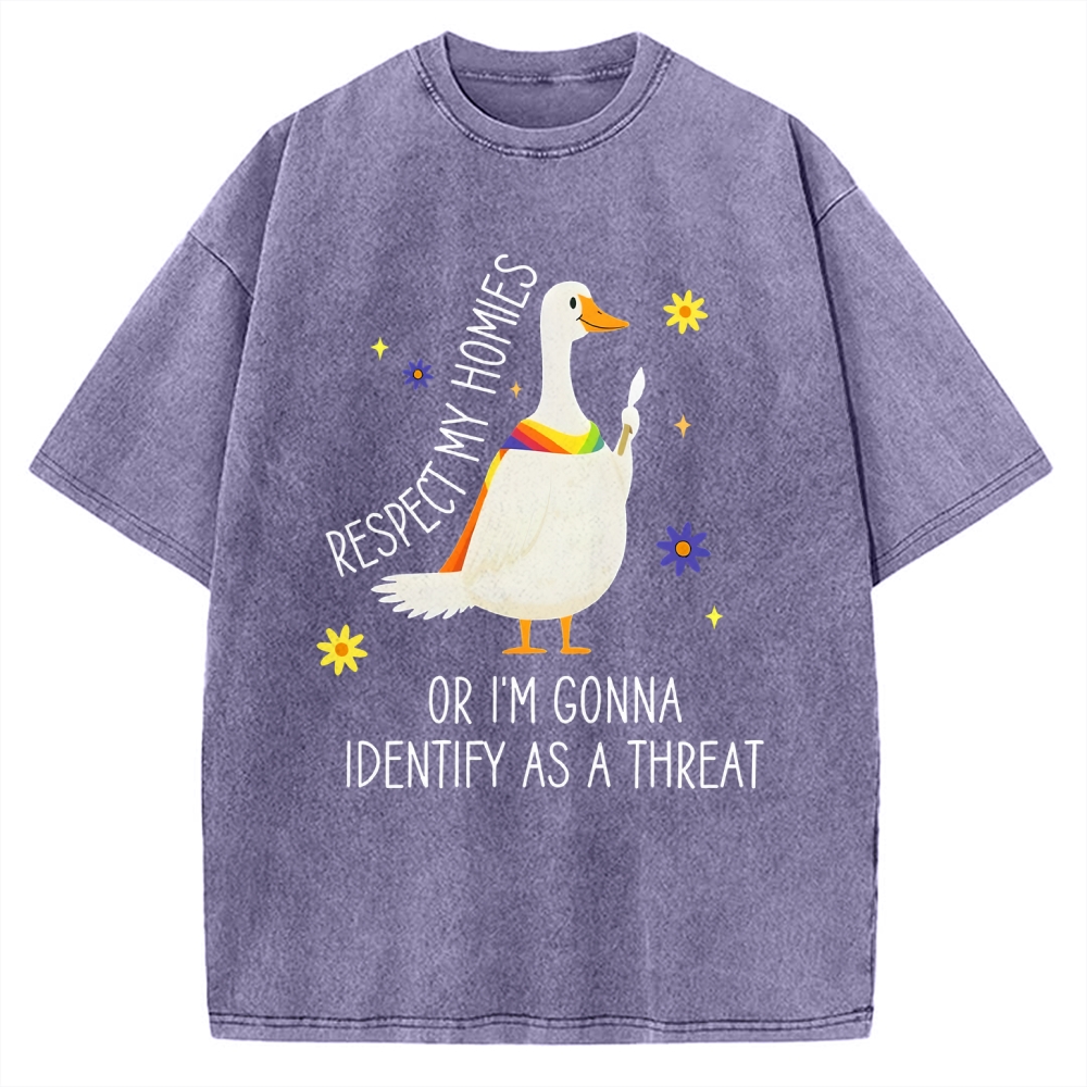 Goose Pride Art Vintage Washed T-shirt