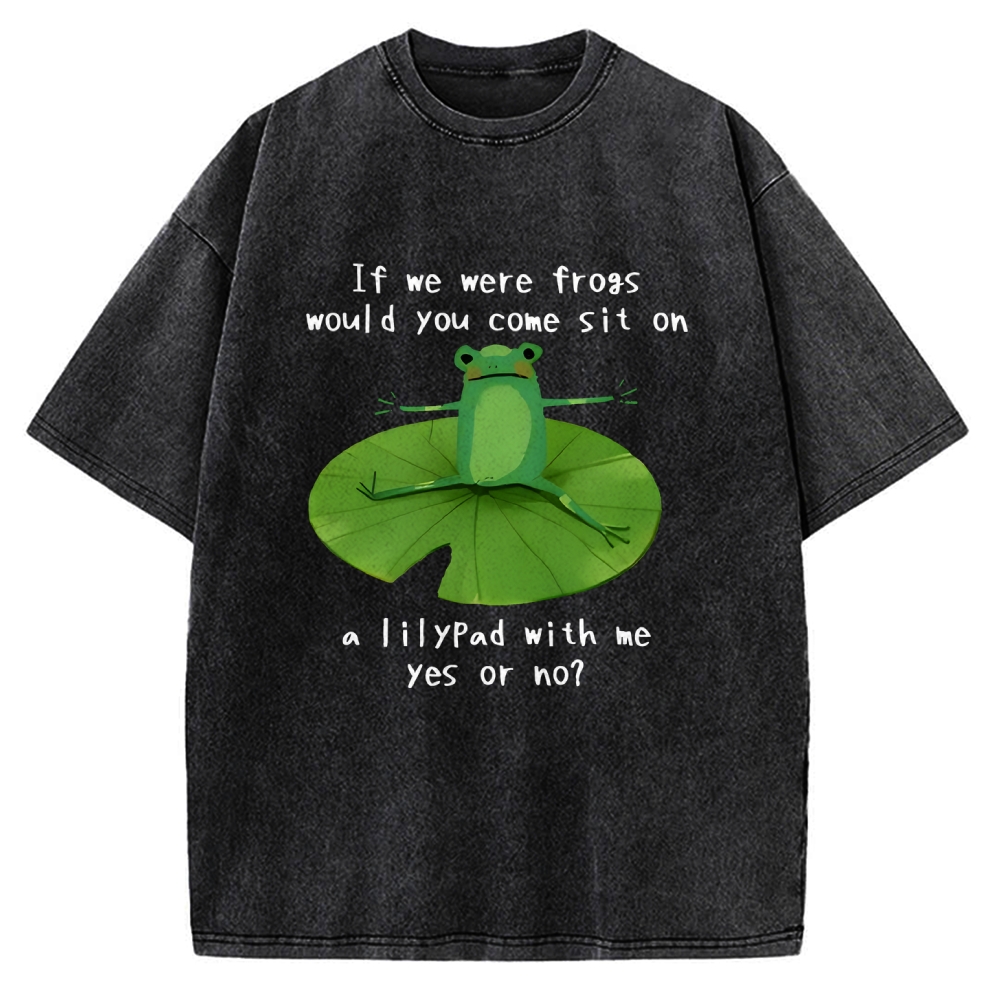 Frog Sit With Me Vintage Washed T-shirt =