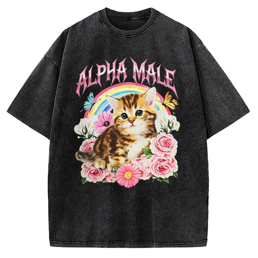 Alpha Male Vintage Washed T-shirt