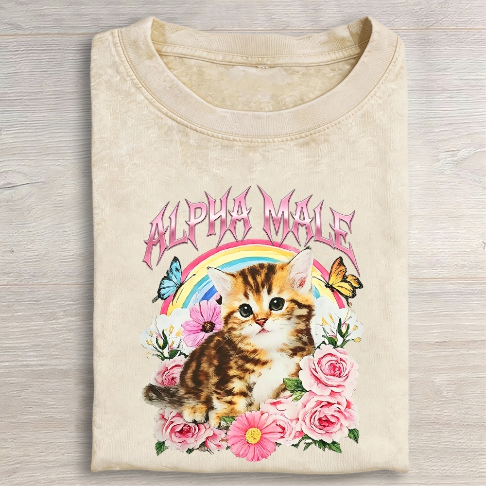 Alpha Male Vintage Washed T-shirt