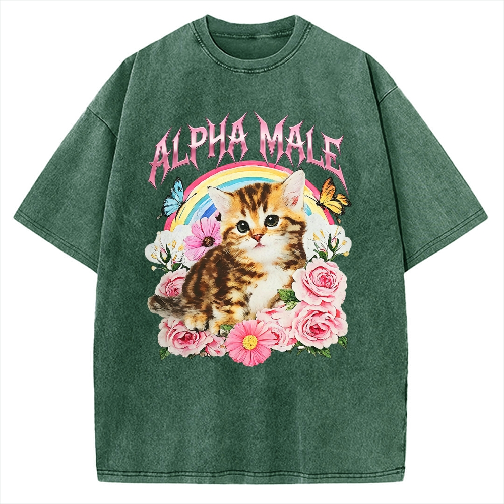 Alpha Male Vintage Washed T-shirt