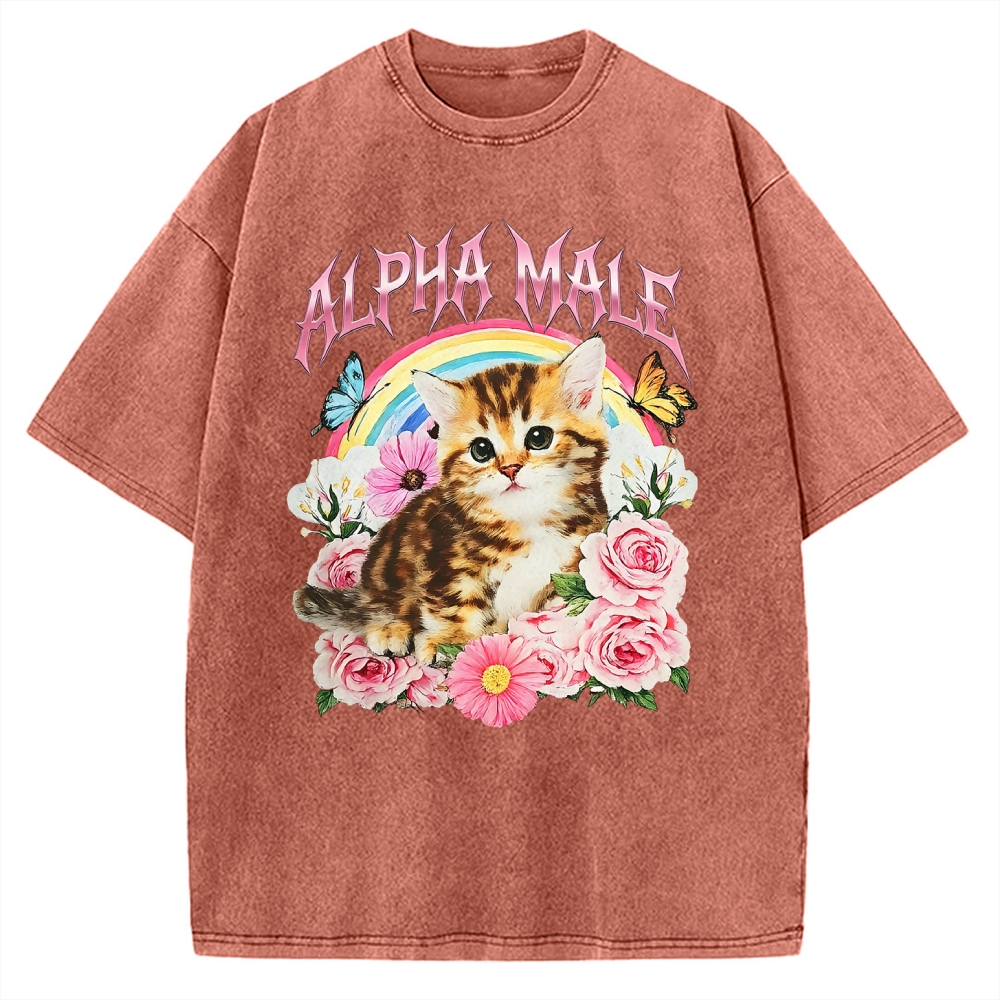 Alpha Male Vintage Washed T-shirt