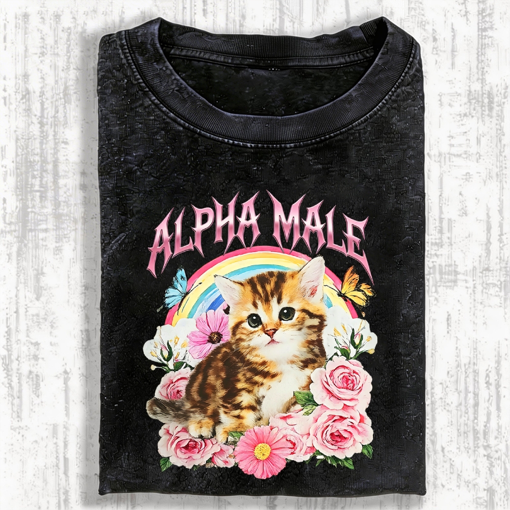 Alpha Male Vintage Washed T-shirt