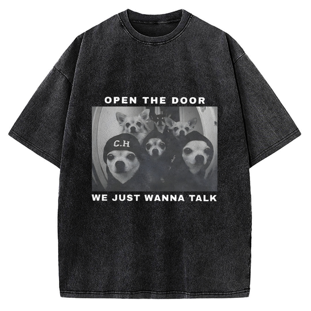Funny Chihuahua Meme Vintage Washed T-shirt