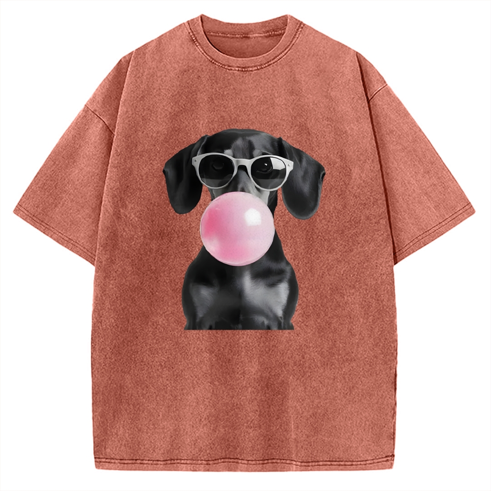 Dachshund Vintage Washed T-shirt