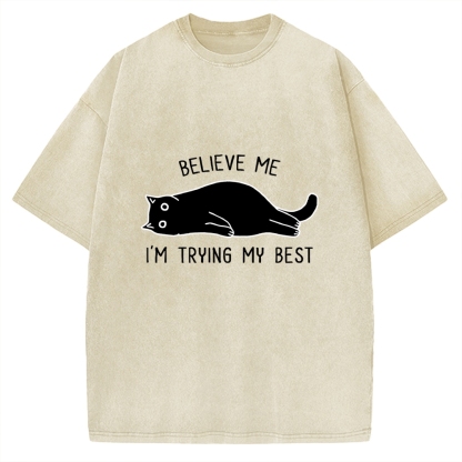 When Life Is Hard Nap First Vintage Washed T-shirt