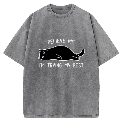 When Life Is Hard Nap First Vintage Washed T-shirt