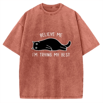 When Life Is Hard Nap First Vintage Washed T-shirt