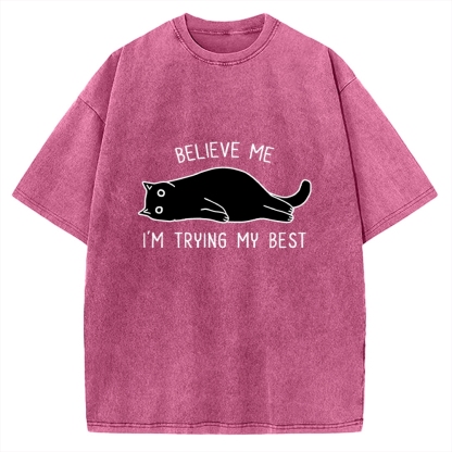 When Life Is Hard Nap First Vintage Washed T-shirt