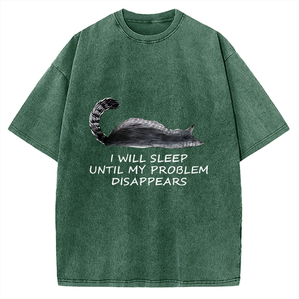 Meme Cat Nap Till World Fixes Itself  Vintage Washed T-shirt