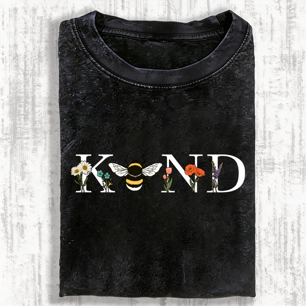 Bee Kind Vintage Washed T-shirt
