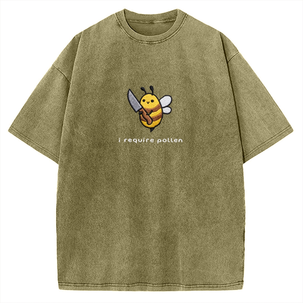 I Require Pollen Vintage Washed T-shirt