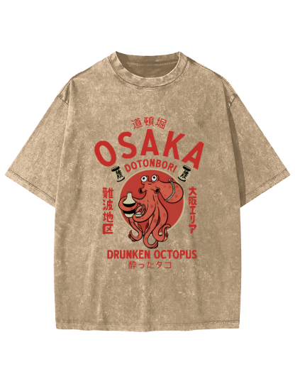 OSAKA Japan Vintage Washed T-shirt