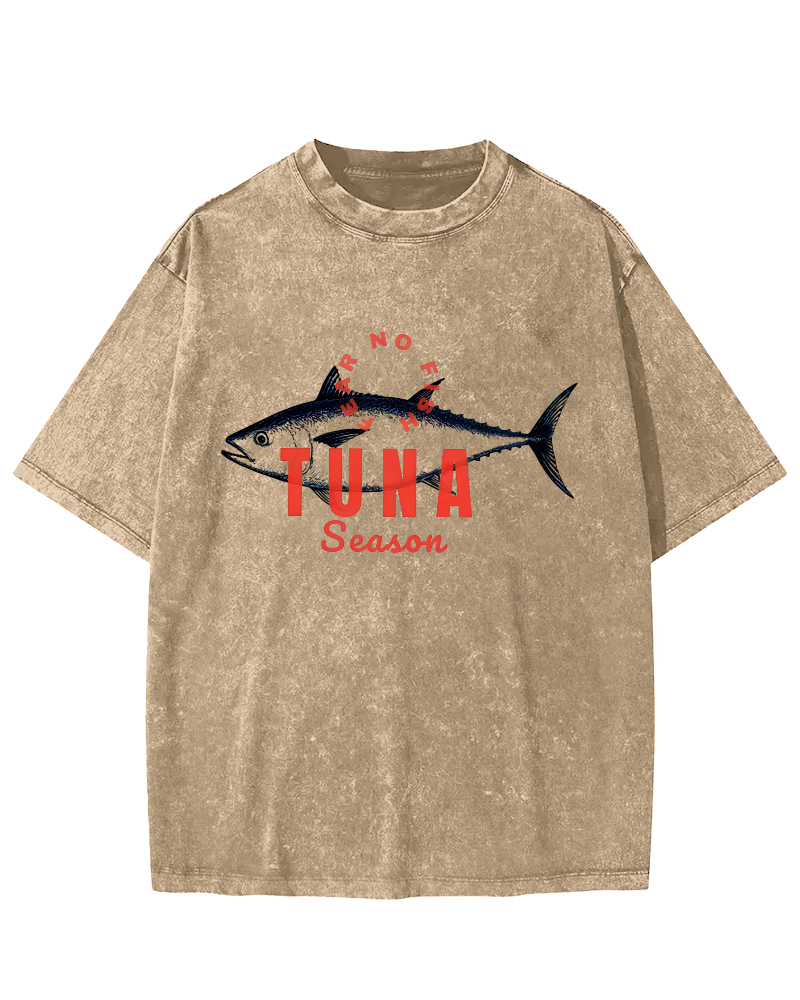 Tunas Vintage Washed T-shirt-Zazasy