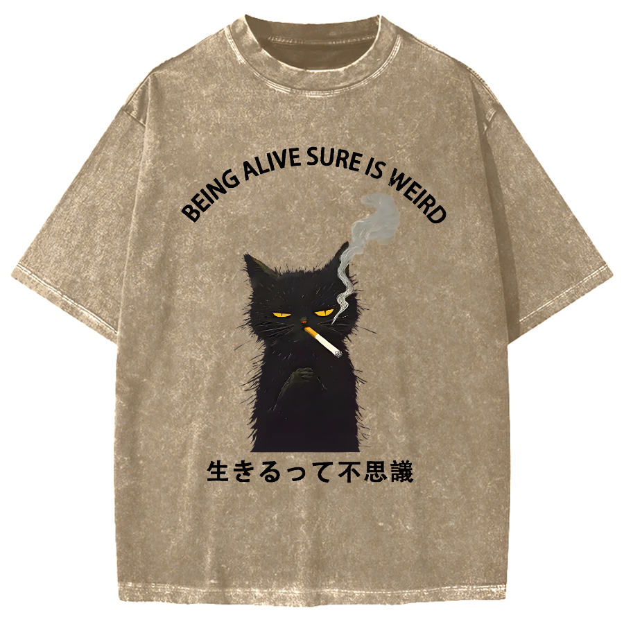 Being Alive Sure Is Weird Vintage Washed T-shirt