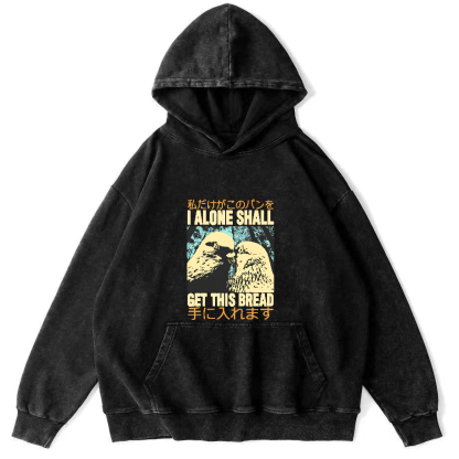 Two Dove Japanese Washed Hoodie-Zazasy