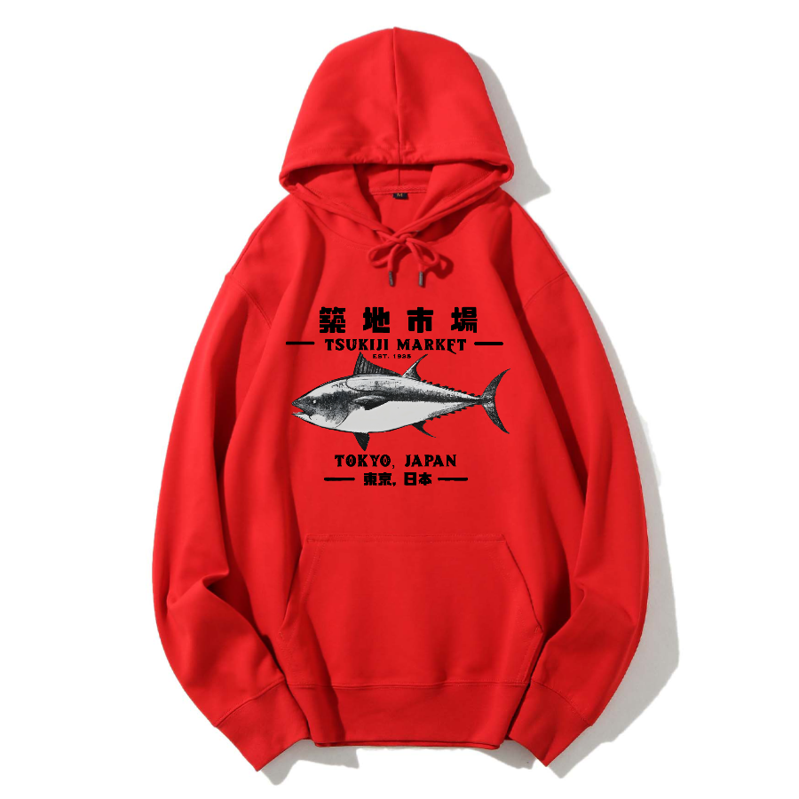 Tokyo Tsukiji Market Cotton Hoodie