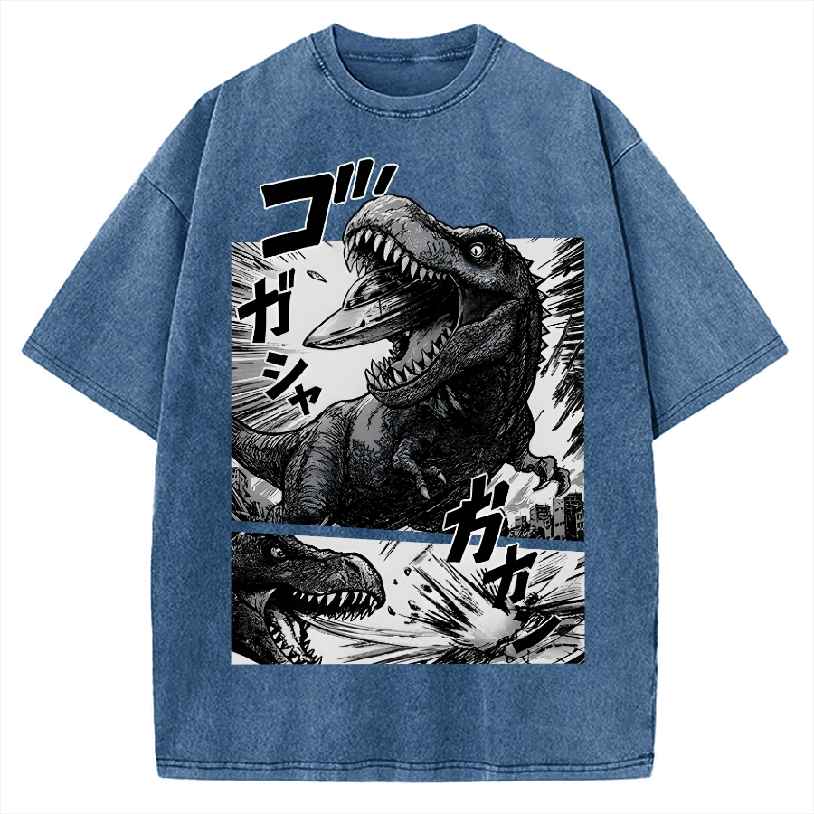 T-rex vs Ufo Vintage Washed T-shirt