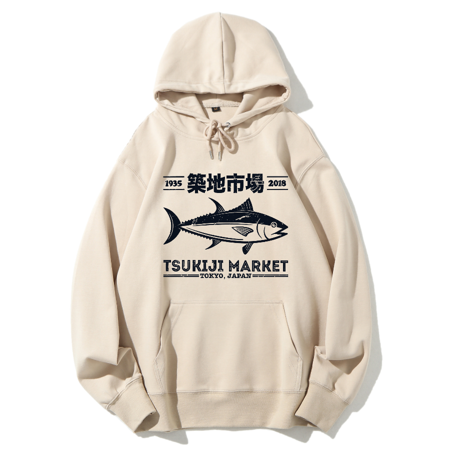 Tokyo Tsukiji Market Cotton Hoodie