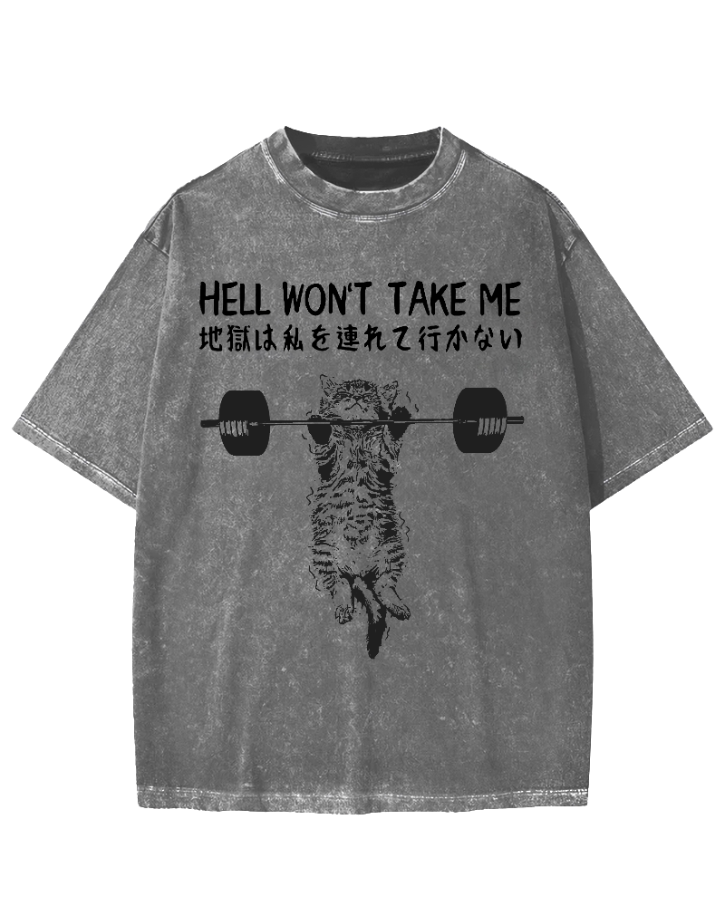 Hell Won't Take Me Vintage Washed T-shirt