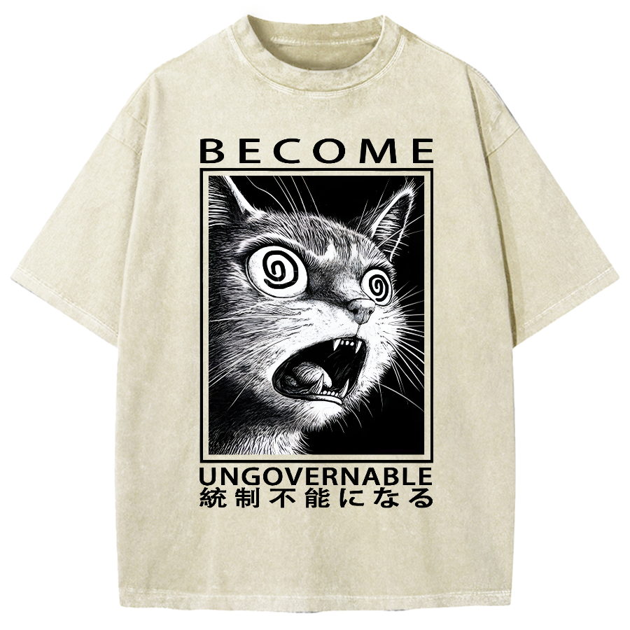 Become Ungovernable Japanese Vintage Washed T-shirt