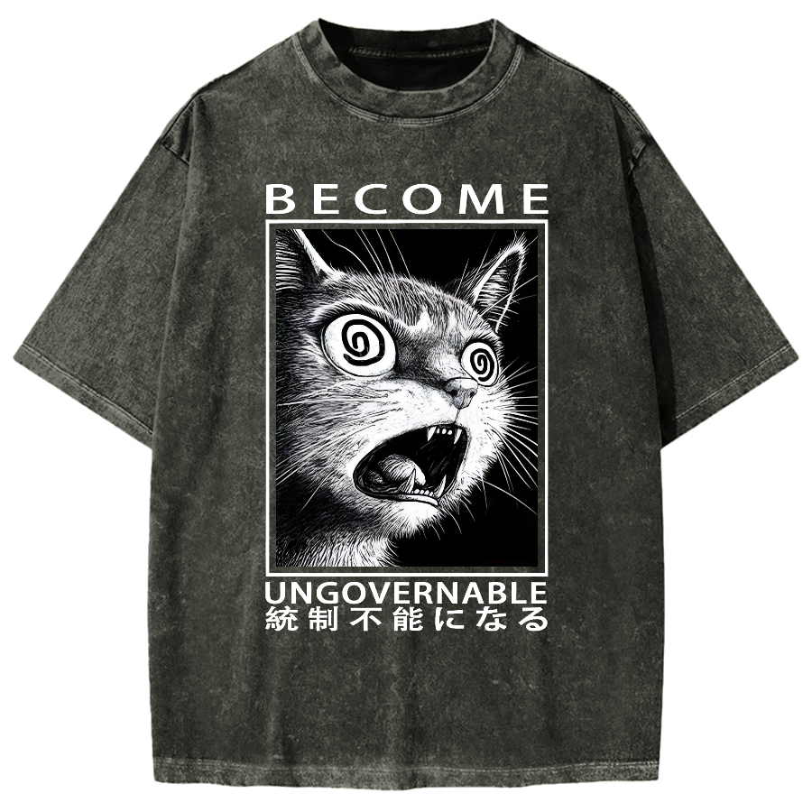 Become Ungovernable Japanese Vintage Washed T-shirt