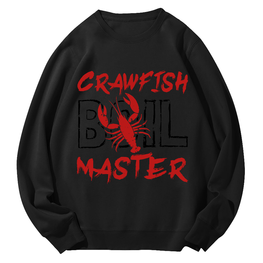 Crawfish Master Japanese Round Neck Sweatshirt-Zazasy