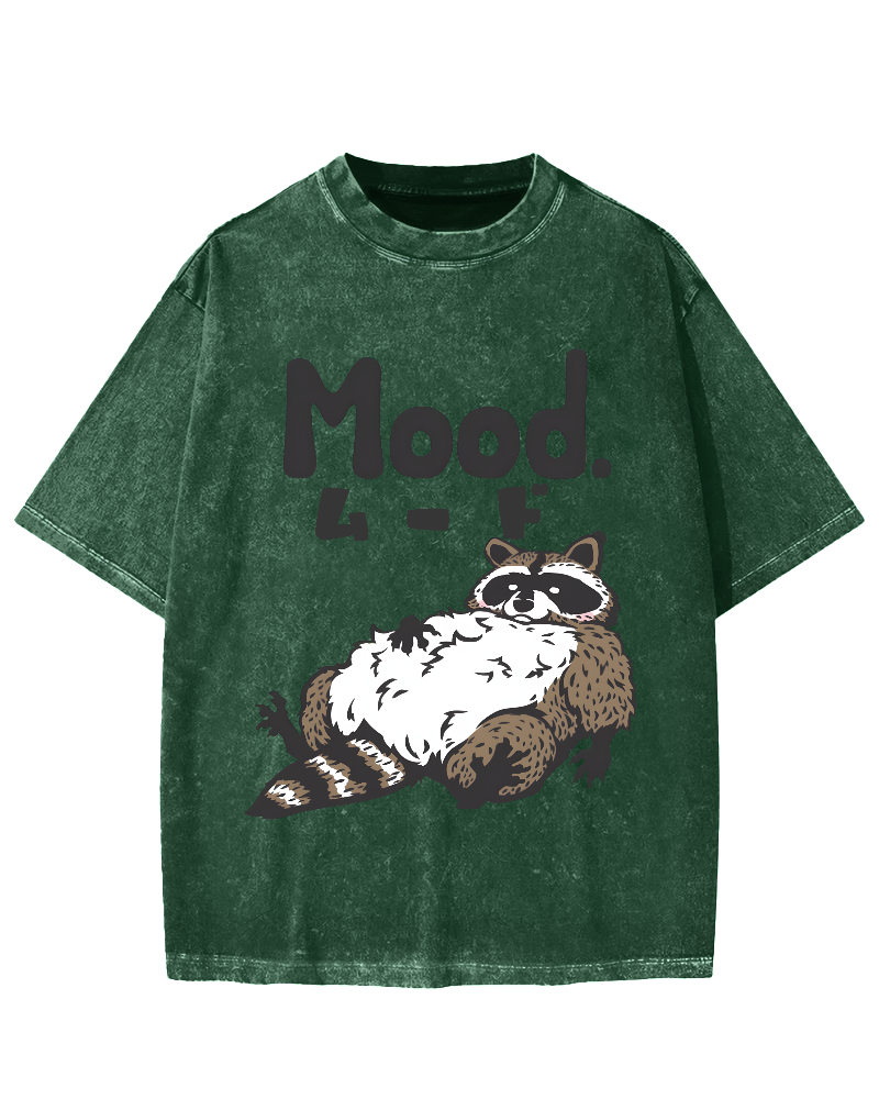 Mood Raccoon Vintage Washed T-shirt
