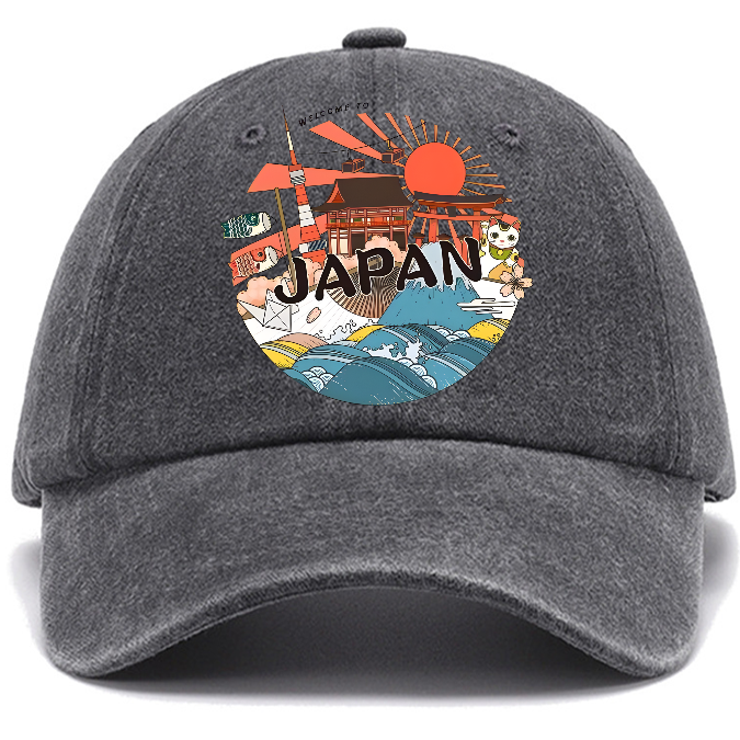Welcome to Japan Poster Cotton Hat