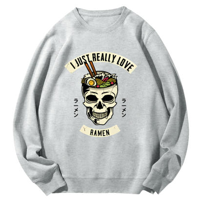 I like Sushi Round Neck Sweatshirt-Zazasy