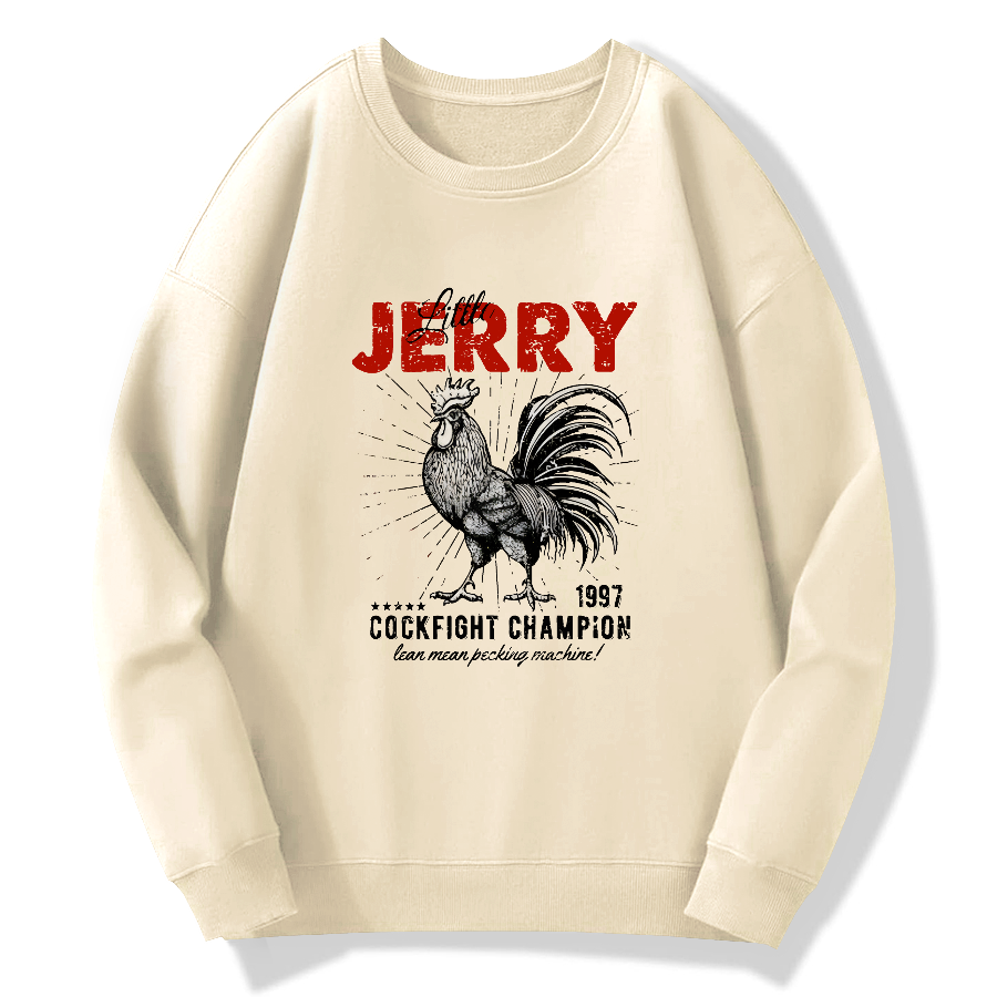 Jerry Retro Cotton Pullover Sweatshirt