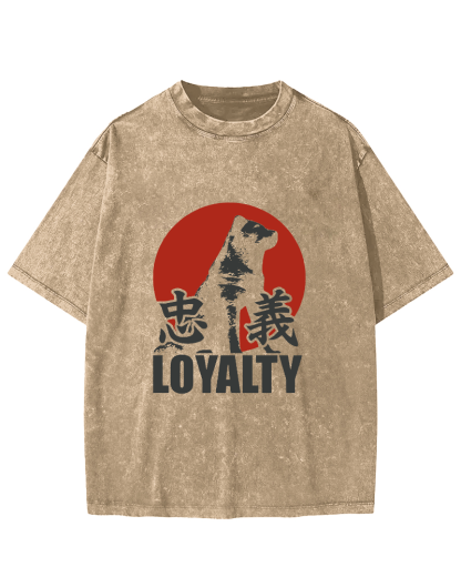 Japanese Animal Patterns Vintage Distressed T-shirt-Zazasy