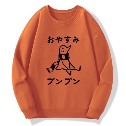 Japanese Cartoon Cotton Pullover Sweatshirt