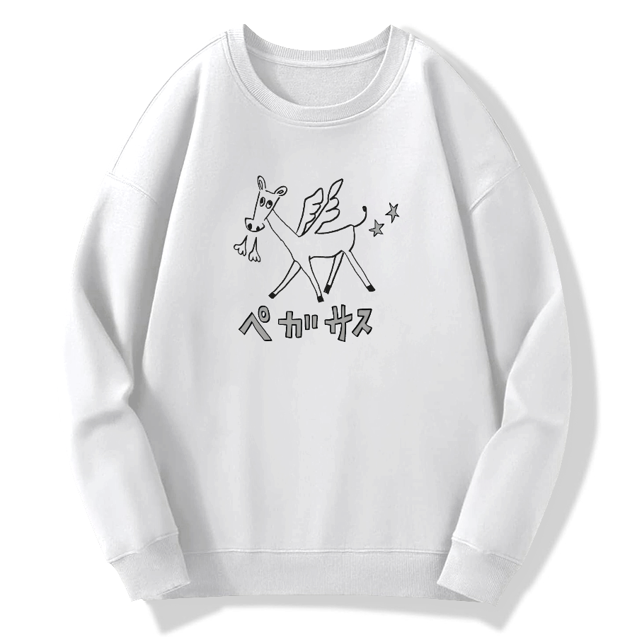 THE PEGASUS Cotton Pullover Sweatshirt
