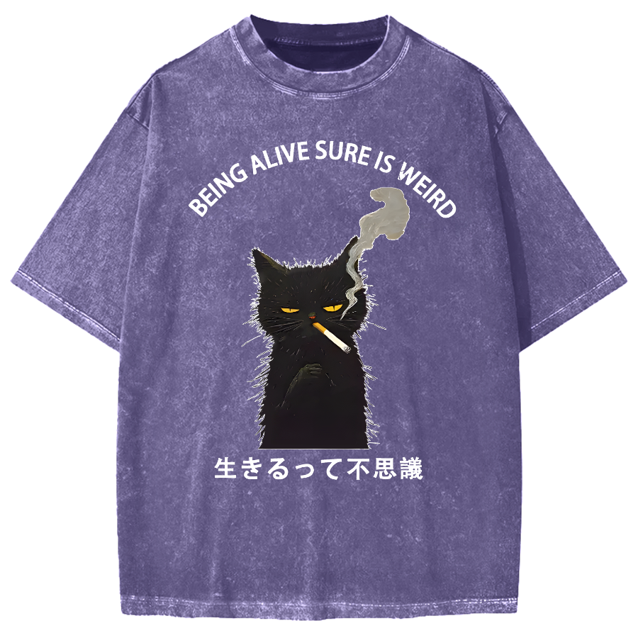 Being Alive Sure Is Weird Vintage Washed T-shirt