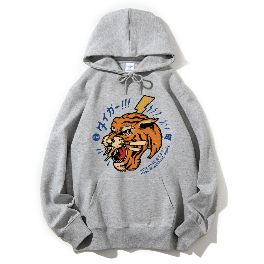 Tiger Japanese Retro Cotton Hoodie