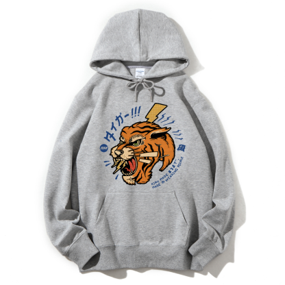 Tiger Japanese Retro Cotton Hoodie