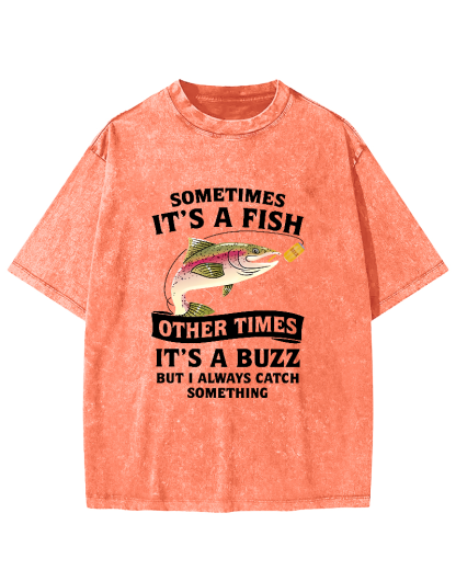 Fishing Enthusiasts Leisure Vintage Distressed T-shirt-Zazasy
