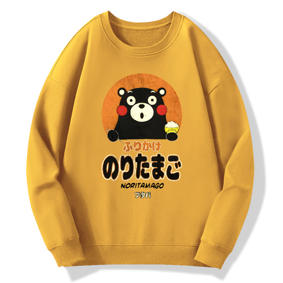 Kumamoto Bear Sprinkles Eggs Cotton Pullover Sweatshirt