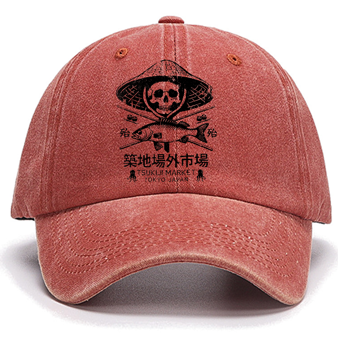 Tsukiji Market Skeleton Cotton Hat