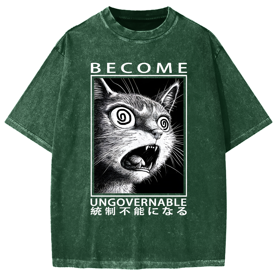 Become Ungovernable Japanese Vintage Washed T-shirt