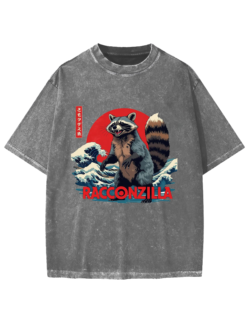 Racconzilla Vintage Washed T-shirt