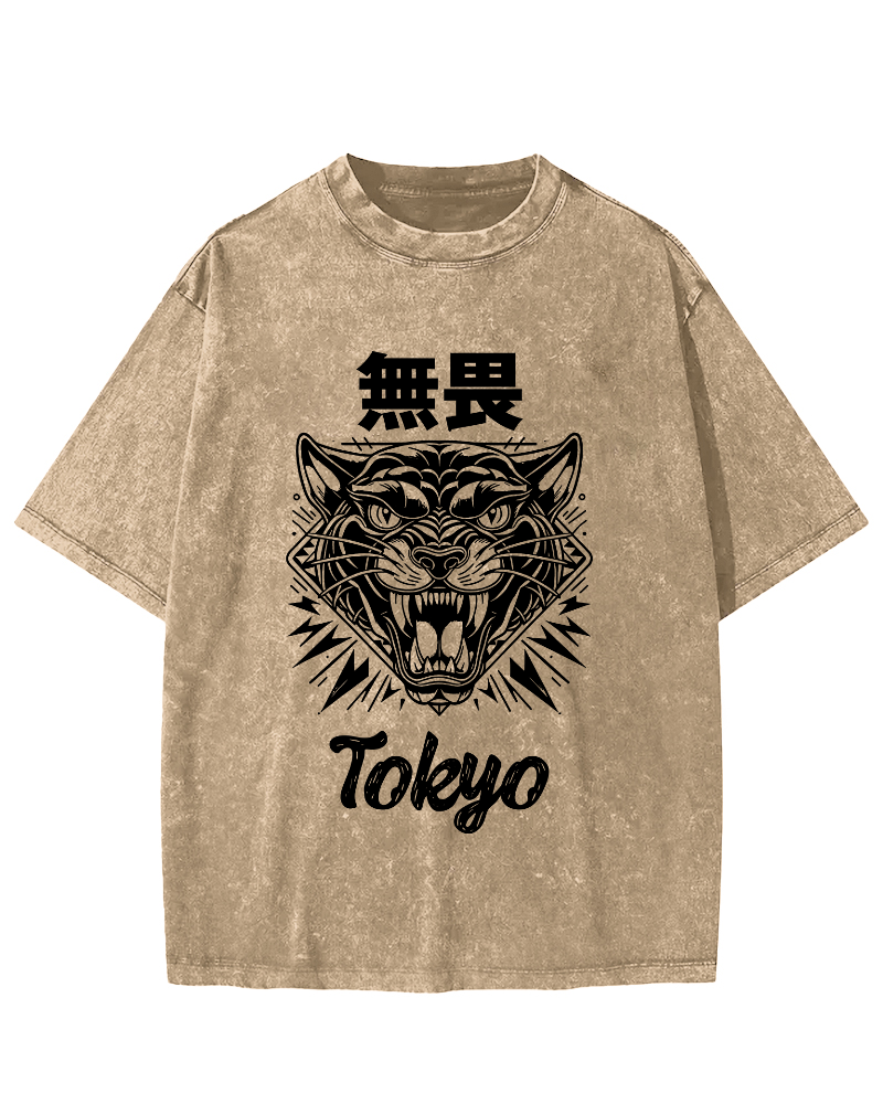 Tokyo Fearless Vintage Washed T-shirt-Zazasy