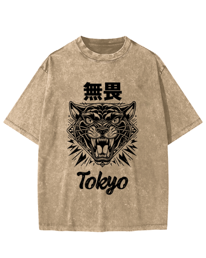 Tokyo Fearless Vintage Washed T-shirt-Zazasy